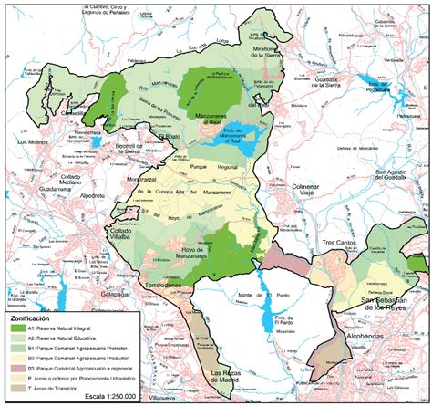Zonificaci N Del Parque Regional De La Cuenca Alta Del Manzanares