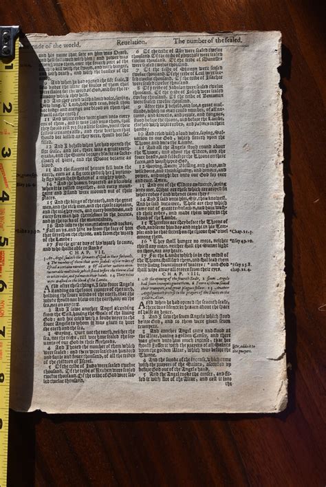 1613 Kjv New Testament Bible Leaf Random Etsy