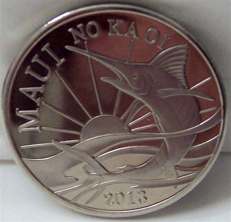 HAWAII MAUI TRADE DOLLAR SWORDFISH SUNRISE 2013 COIN Uncirculated EBay