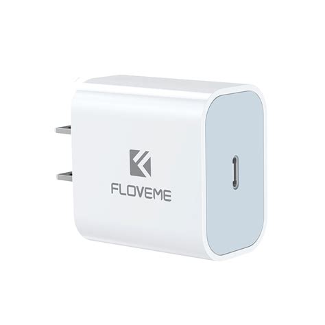 Floveme W Pd Travel Fast Charger Power Adapter Us Plug White