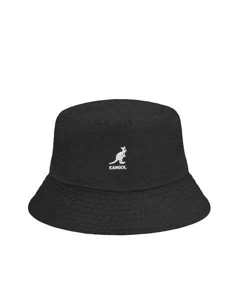 Kangol Washed Bucket Nero In Black For Men Lyst UK