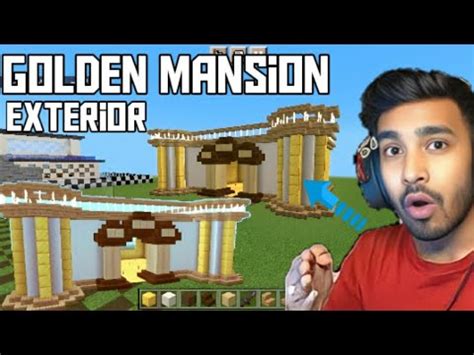 Techno Gamerz Golden Mansion In My World New Mansion In My Mcpe