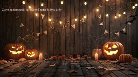 Halloween-themed Zoom Background Virtual Party Decor, Custom Digital ...