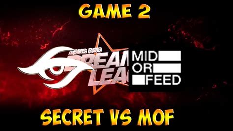 Secret Vs MoF Game 2 DreamLeague S8 Major Dota 2 Puppey Vs W33 YouTube