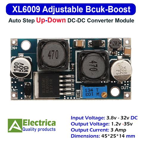 XL6009 DC DC Buck Boost Converter Module Pinout Datasheet 49 OFF