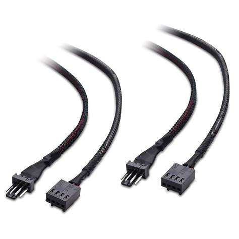 Cable Matters 2 Pack 4 Pin PWM Fan Extension Cable 12 Inches