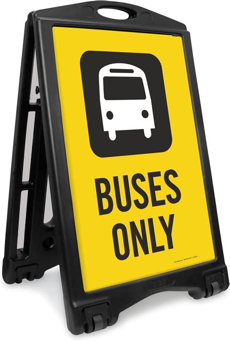 Amazon SmartSign Buses Only A Frame Sidewalk Sign Kit With Bus