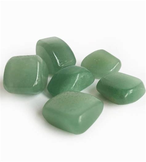 Green Aventurine Tumbled Stone | Crystal healing chart, Green ...