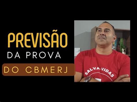 Previsão da Prova do CFO CBMERJ 2023 Papo de Bombeiro YouTube