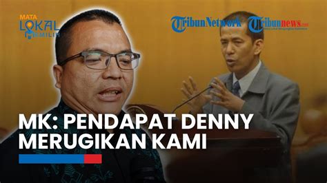 Bantah Klaim Denny Indrayana Soal Bocoran Putusan Mk Sebut Posisi