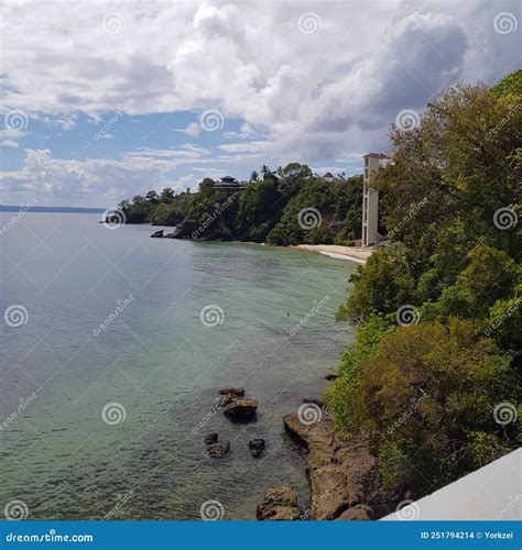 The Coast Near The Tropical Town Of Samana Dominican Republic Stock