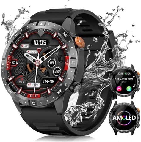 Militar Reloj Inteligente Hombre Con Llamada Bluetooth Actividad