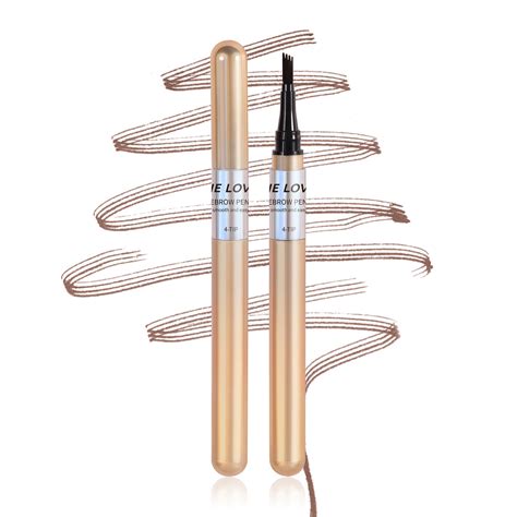 Yoweipon Eyebrow Pencil Brow Pencil Four Fork Lasting Liquid