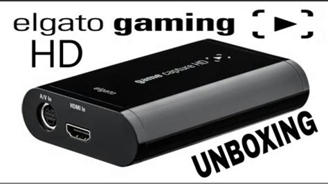 Elgato Game Capture Card HD UNBOXING YouTube