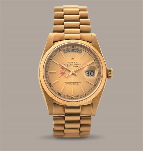 ROLEX Daydate Ref 18038 In Oro Giallo 18k Quadrante Champagne Con