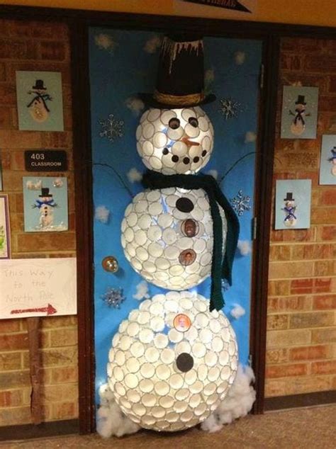 45 Amazing Ideas For Winter And Holiday Classroom Doors