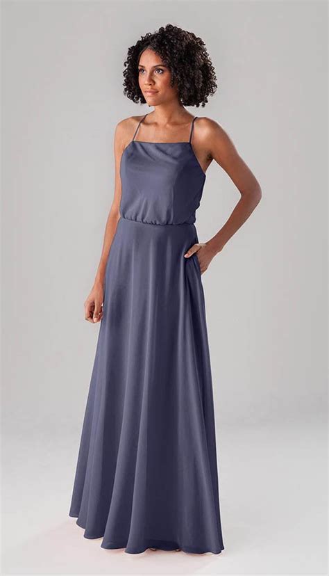 Steel Blue Bridesmaid Dresses