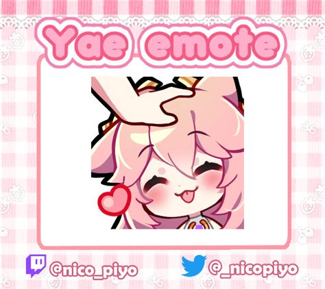 Genshin Impact Yae Miko Pat Emote For Twitch And Discord Etsy Australia