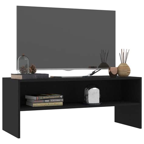 VidaXL Tv Meubel 100x40x40 Cm Bewerkt Hout Zwart Leen Bakker