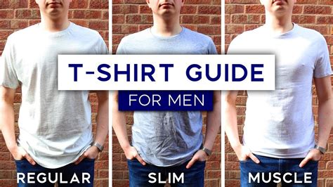 Men S T Shirt Fit Guide Muscle Fit Vs Slim Fit Vs Regular Fit Youtube