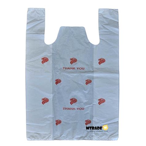 Mtrade Medium White Plastic Bag With Print Value Pack Ntuc Fairprice