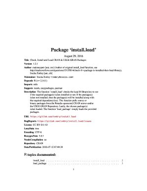 Fillable Online Cran R Project Package Install Fax Email Print Pdffiller