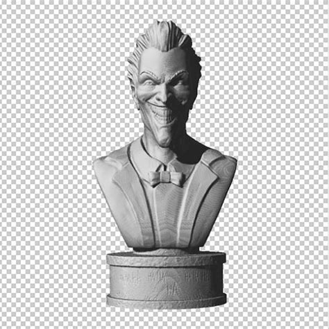 Joker Bust 3D Model Ready To Print STL