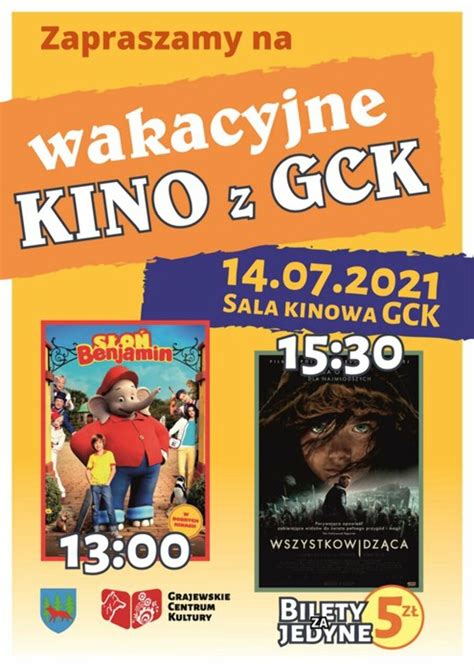 Zapraszamy Serdecznie Na Wakacyjne Kino W Gck E Grajewo Pl Portal