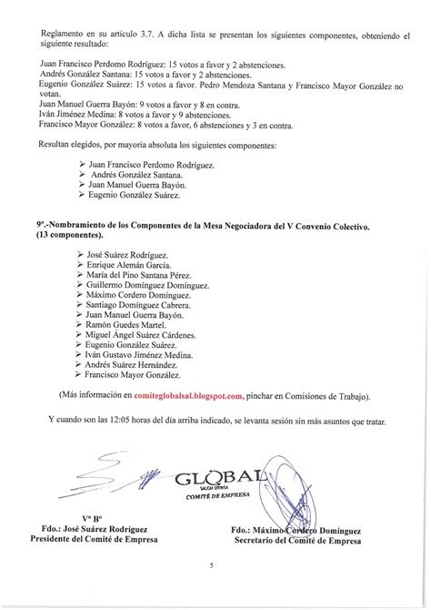 Comit De Empresa Global Salcai Utinsa Agosto