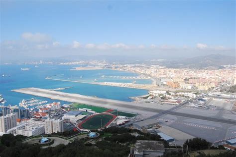 Premium Photo | The runway of gibraltar airport