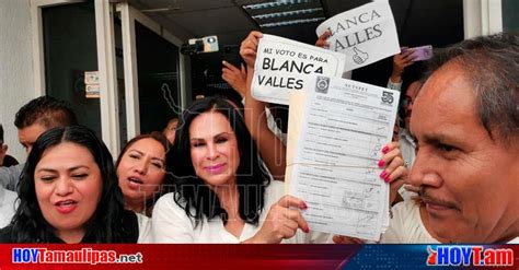 Hoy Tamaulipas Tamaulipas Se Registra Blanca Valles Por La Dirigencia