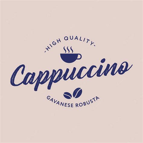 Premium Vector Cappuccino Logo Design For Coffee Shop