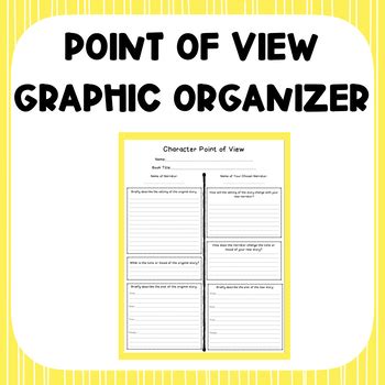 Point Of View Graphic Organizer By Miss Johnson Teaches Tpt