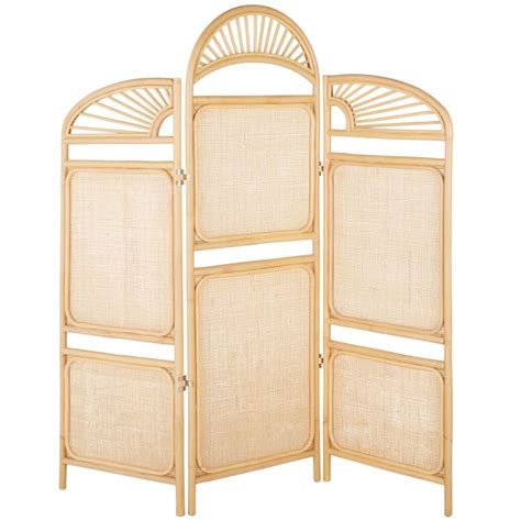 Einklappbarer Vintage Raumtrenner Aus Rattan ELEONORE Maisons Du Monde