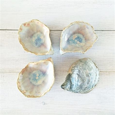 Oyster Shell Jewelry Dish Handmade Ceramic Ring Holder