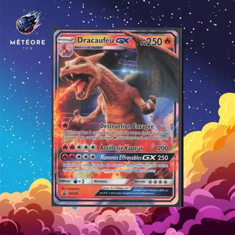 CARTE POKÉMON DRACAUFEU GX SM195 Soleil Lune Promo Français EUR 39 00