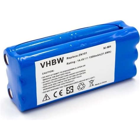 Vhbw NiMH Batterie 1500mAh Pour Robot Aspirateur Dirt Devil M606 2