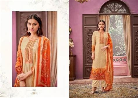 Casual Wear PURE BEMBERG MUSLIN SILK SUIT At Rs 1600 Piece In Delhi