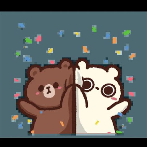 FunPiBear with BROWN FRIENDS 贴纸包 Stickers Cloud