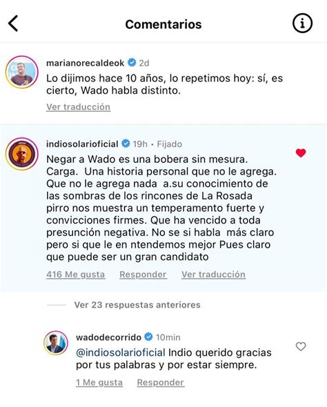 Wado De Pedro Y Un Mensaje Al Indio Solari Gracias Por Estar Siempre