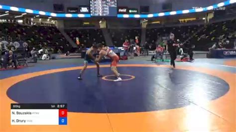 60 Kg Semifinal Nic Bouzakis Pennsylvania Vs Haiden Drury Takedown