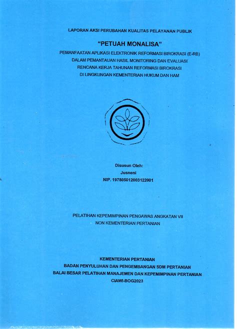 Petuah Monalisa Pemanfaatan Aplikasi Elektronik Reformasi Birokrasi