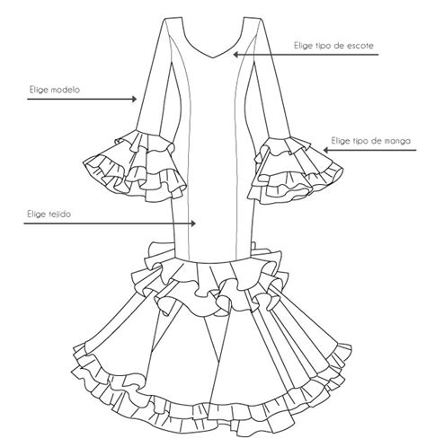 Dibujos De Traje Gitana Para Colorear Vsun