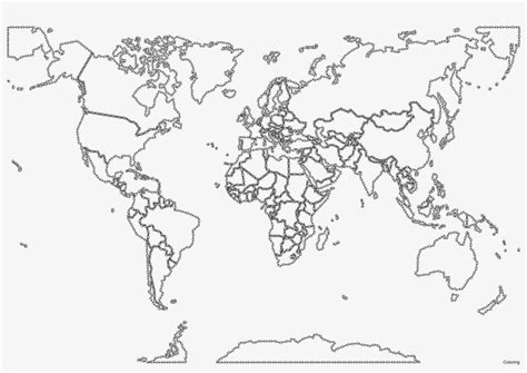 Coloring Map Of World Coloring Pages