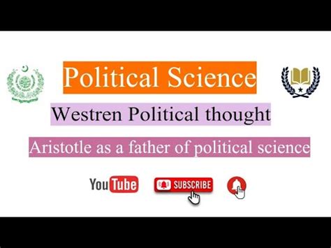 Aristotle As A Father Of Political Science Politicalscience Westren