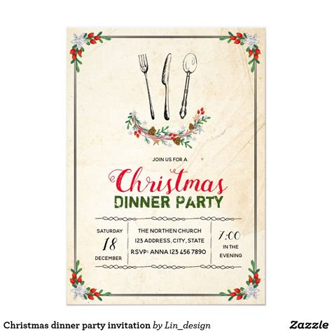 Dinner Party Invitations, Christmas Party Invitations, All Things ...