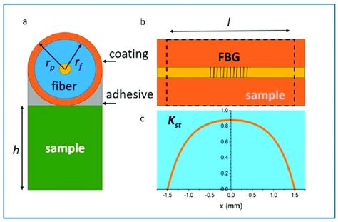 Schematics Of A Model To Estimate The Strain Transfer A Cross Section