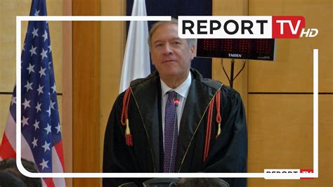 Report Tv Pompeo Nderohet Me Titullin Honoris Causa Nga Universiteti