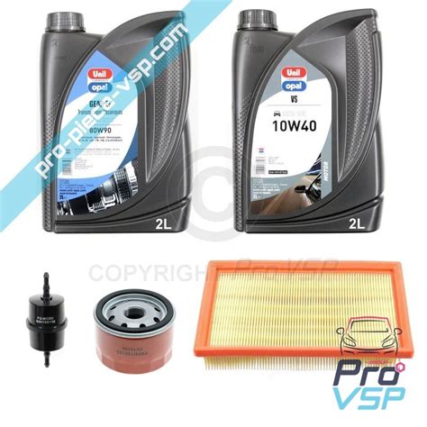 Kit Entretien Filtre Huile Voiture Sans Permis Microcar Mc Ligier Nova