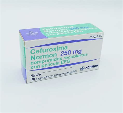 Cefuroxima Normon Efg Mg Comprimidos Recubiertos Farmac Uticos